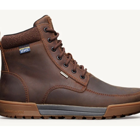 Lems Shoes - Lems Women's Boulder Summit Hiking Boot in brown waterproof